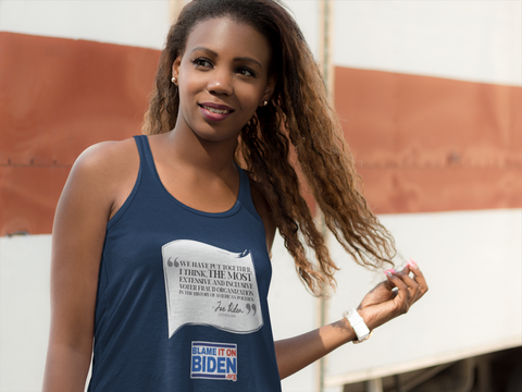 B.I.O.B. REAL QUOTES 1 Women's Ideal Racerback Tank